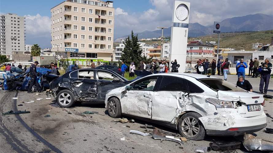 12 killed in multi-vehicle crash in Turkey’s Hatay province