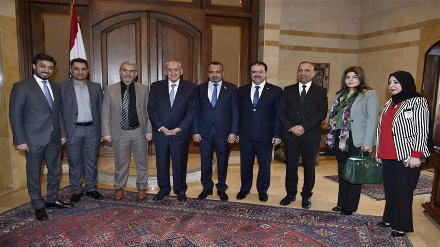 وزير العمل العراقي من عين التينة: أكدنا للرئيس بري أن العراق سيبقى داعماً للبنان