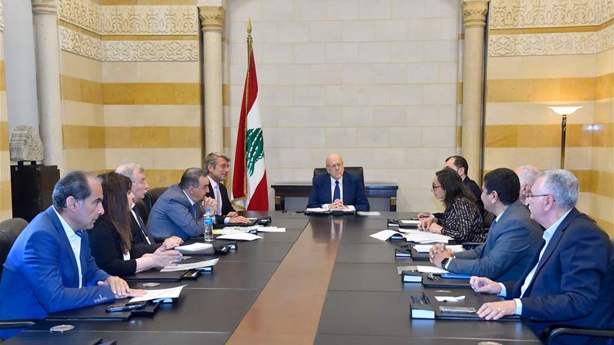 فياض من السراي: نطالب مصرف لبنان بتحويل الأموال التي جبتها مؤسسة كهرباء لبنان بالليرة اللبنانية الى الدولار