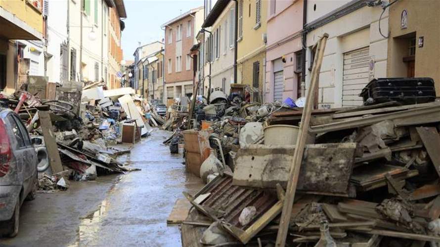 أكثر من 23 الف نازح بسبب الفيضانات في إيطاليا
