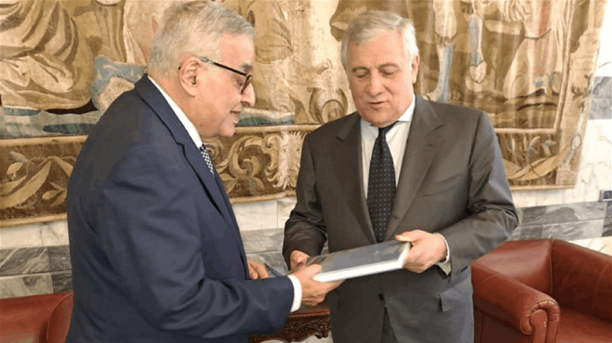 Bou Habib wraps up visit to Italy by meeting Italian counterpart