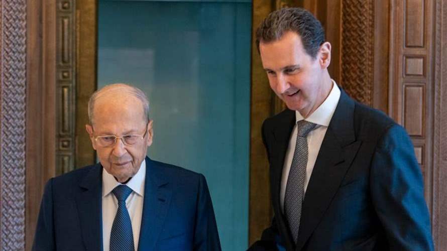 بيان الرئاسة السورية بعد زيارة عون للأسد 