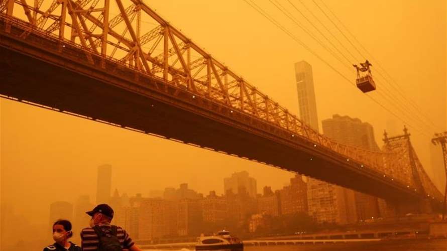 US East Coast blanketed in veil of smoke from Canadian fires