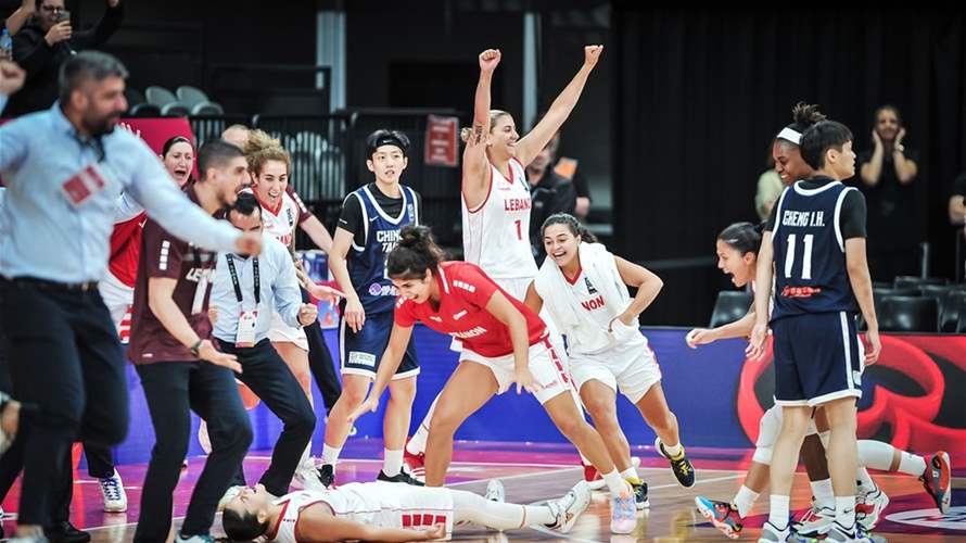 Lebanon secures position in Asia's Division A with thrilling win over Chinese Taipei