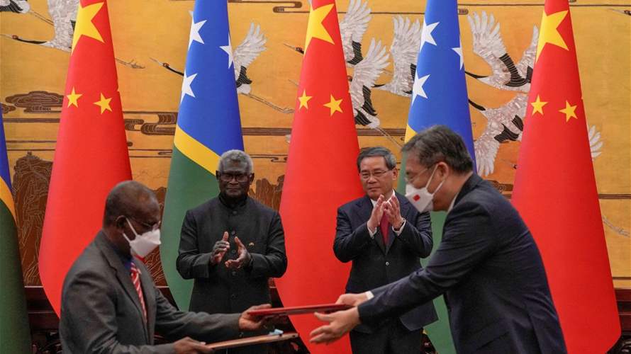 Australia and New Zealand urge China to publish details of their agreement with the Solomon Islands