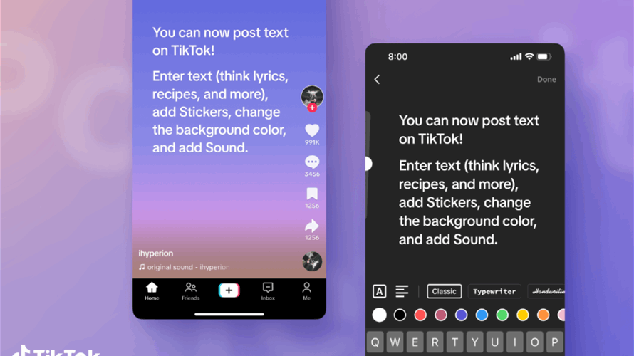 TikTok is adding support for text posts