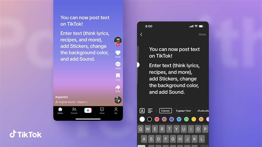 TikTok launches new feature that allows users to post written content