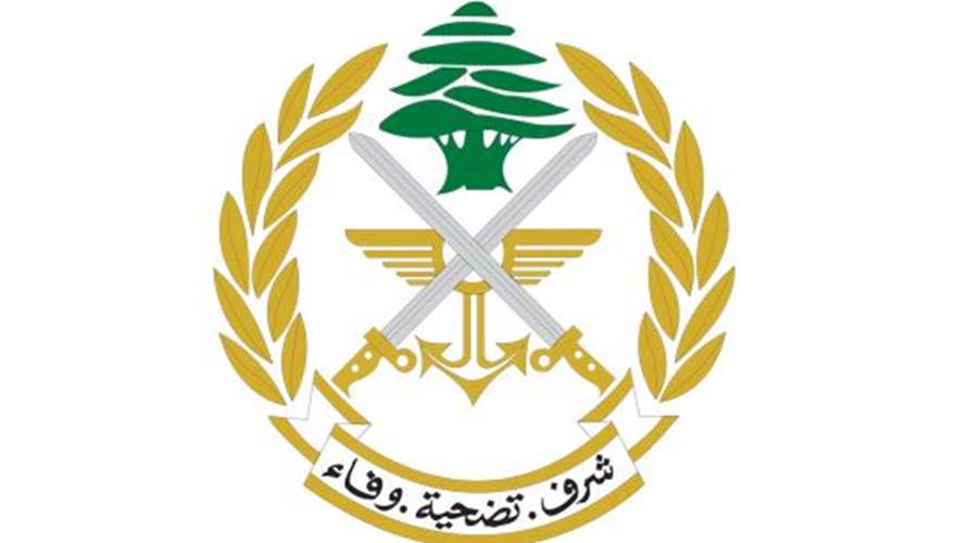 الجيش: توقيف مطلوبَين في بلدة اللبوة ومنطقة تحويطة الغدير