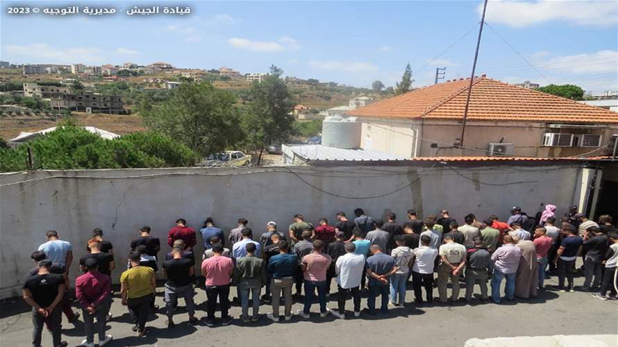 توقيف 9 أشخاص لمساعدتهم سوريين على التنقل بصورة غير قانونية... وتوقيف 60 سوريا لدخولهم خلسة إلى لبنان