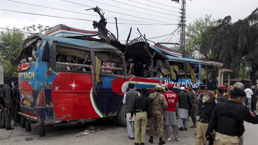 Deadly blast targets bus in northwestern Pakistan, killing at least 11