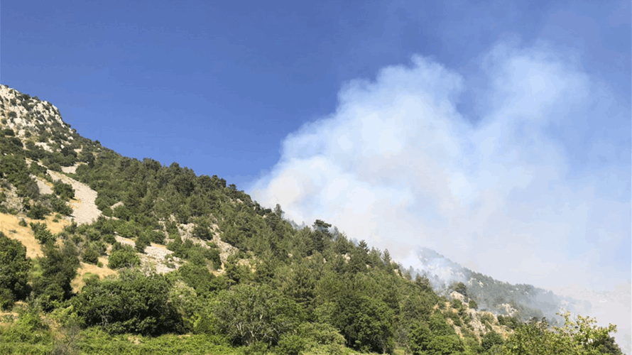 اندلاع حريق في منطقة وادي جهنم في الضنية والدفاع المدني والجيش يعملان على الإطفاء منذ يوم أمس