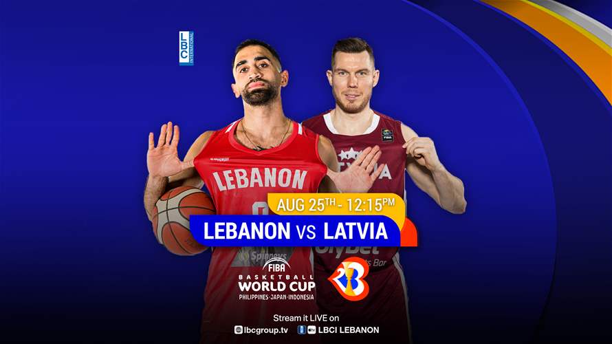 Tip-off Alert! Lebanon vs Latvia in the FIBA Basketball World Cup at 12:10 PM. Tune in on LBCGroup.tv or LB2!