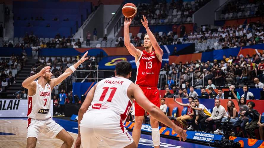 Half-time: Lebanon 30-66 Canada. Watch on lbcgroup.tv or LB2