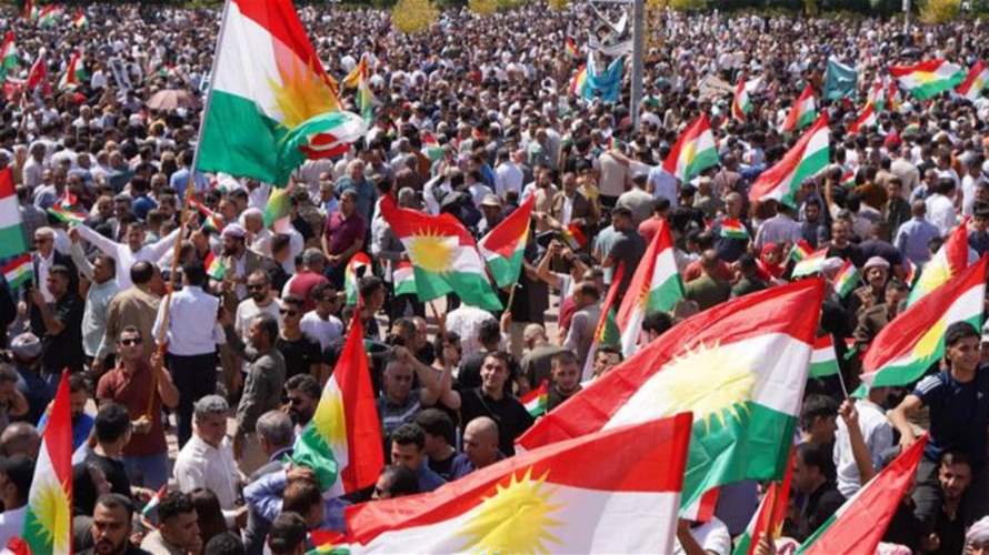 آلاف الأكراد يتظاهرون في إقليم كردستان ضد حكومة بغداد