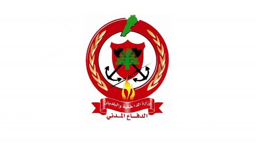 الدفاع المدني أخمد حريقين في بلدتي بيت الحوش وببنين