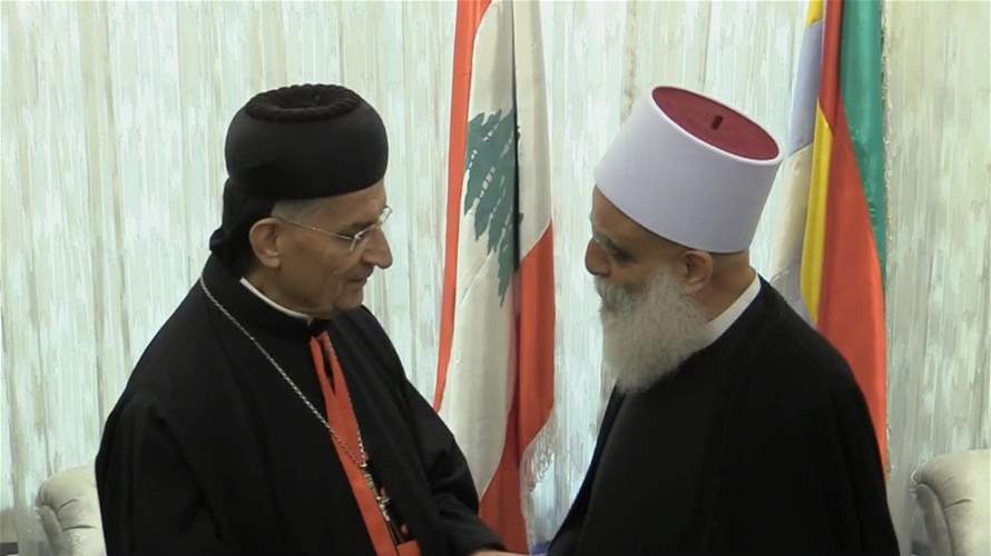 Maronite Patriarch and Druze Sheikh's meeting:  embracing unity, neutrality in Lebanon