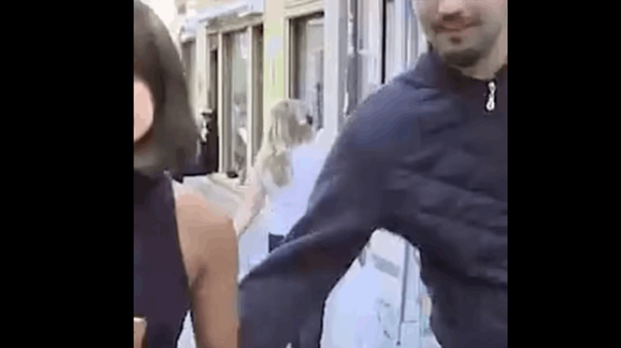 مراسلة تتعرض للتحرش مباشرة على الهواء! (فيديو)