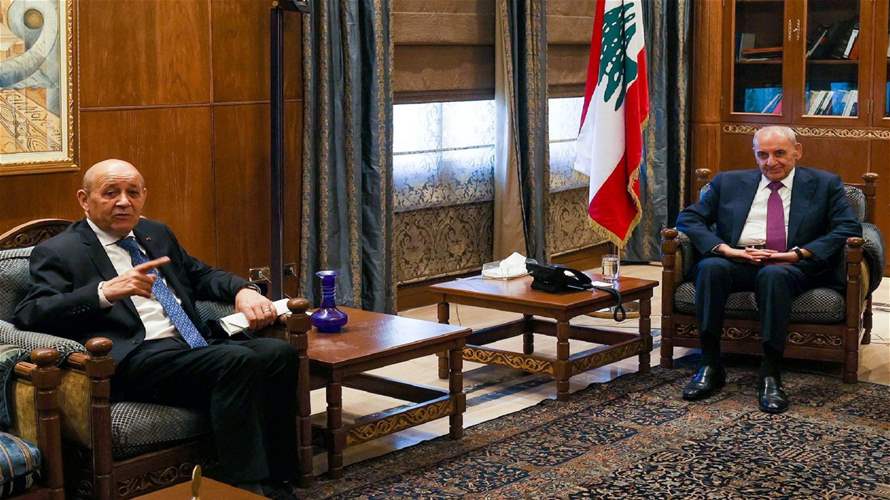 لودريان يدعم مبادرة بري الحوارية... وهذا ما قالته مصادر مواكبة لجولته لـ"الشرق الأوسط"