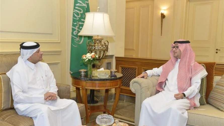 السفير السعودي يلتقي نظيره القطري.. واستعراض لآخر تطورات الأوضاع على الساحة اللبنانية