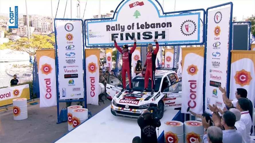 روجيه فغالي يفوز برالي لبنان بنسخته الـ45