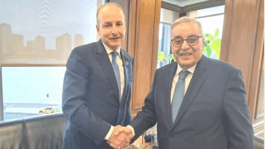 Lebanese and Irish Foreign Ministers Discuss Justice and Cooperation at UN General Assembly