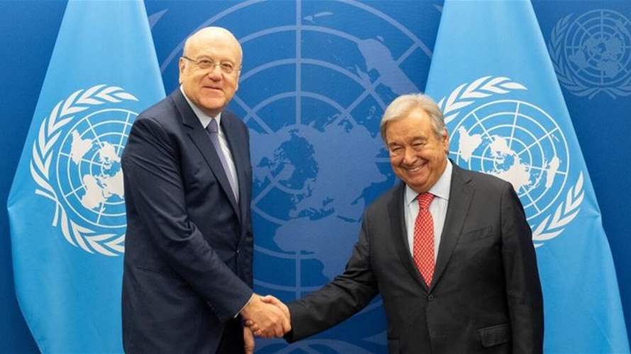 UN Secretary-General and Lebanese Prime Minister Discuss Ongoing Support and Refugee Crisis