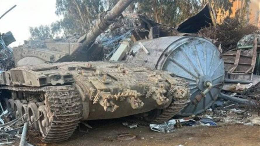 العثور على دبابة اسرائيلية مسروقة في باحة للخردة
