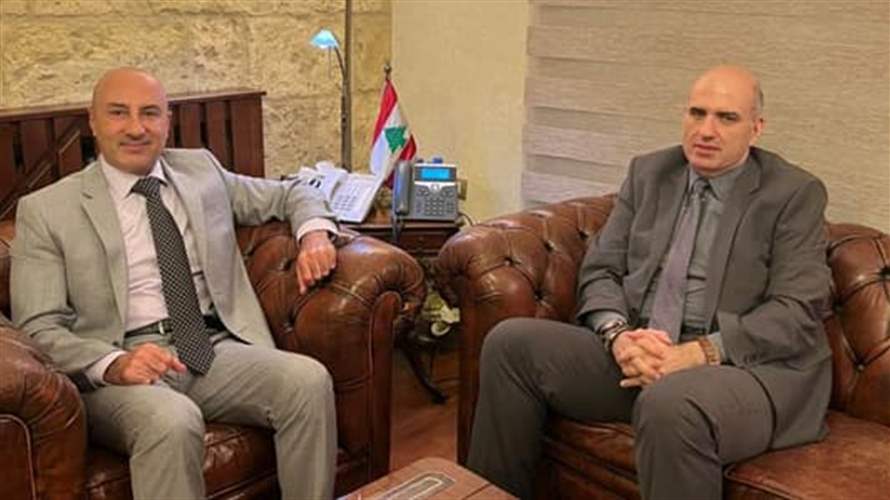 إجتماع بين صليبا ولحود لتعزير التعاون بين وزارة الزراعة وأمن الدولة
