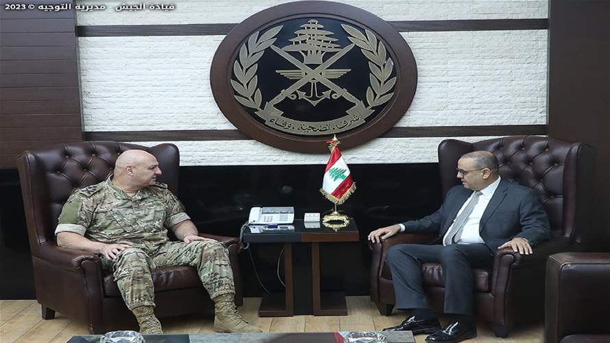 Lebanese Army Chief Meets al-Bayssari to Discuss Syrian Refugee Crisis