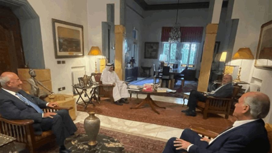 Walid Jumblatt receives Qatari Ambassador to address the latest political developments