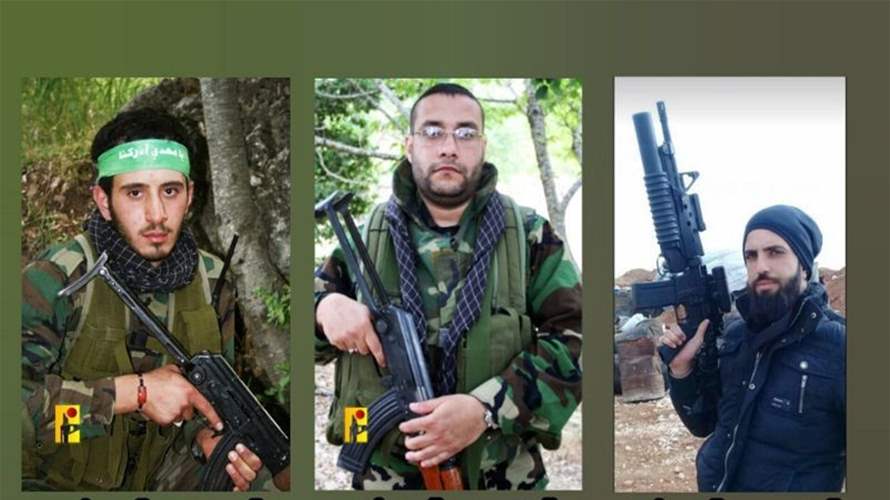 Officially: Three Hezbollah martyrs due to Israeli shelling in South Lebanon