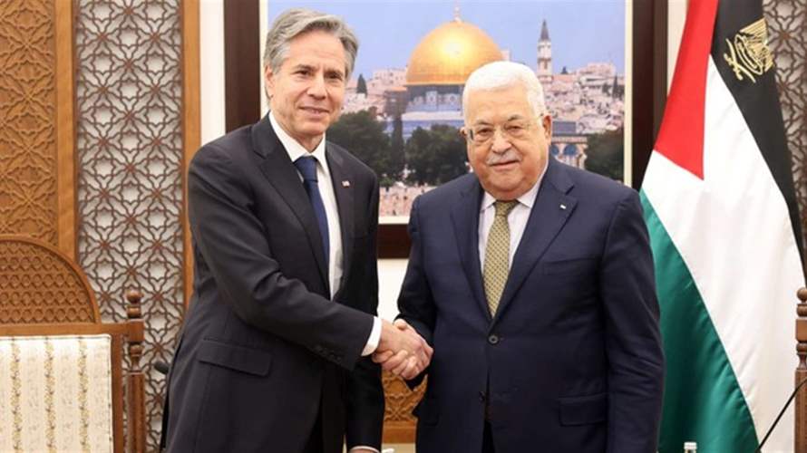 Palestinian President condemns Gaza displacement in talks with US Secretary Blinken