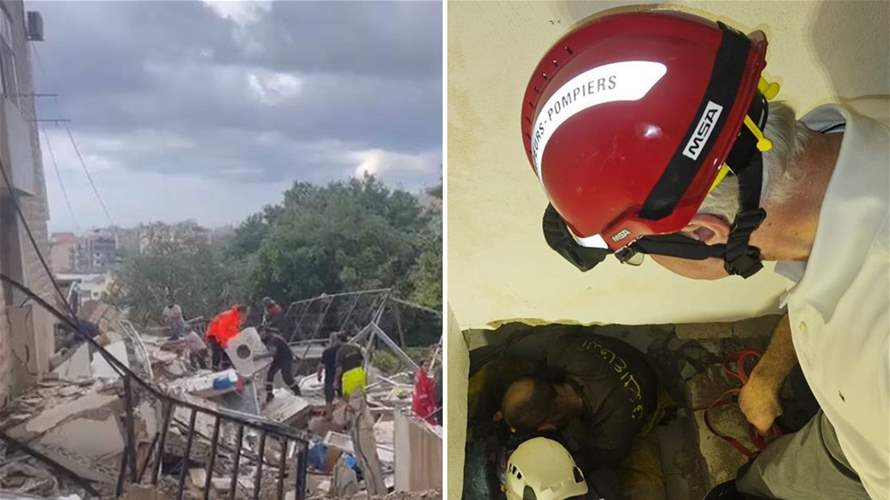 Ongoing rescue efforts by Civil Defense following Mansourieh building collapse: Here are the updates