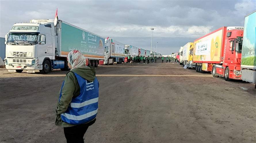 17 aid trucks enter Gaza Strip from Egypt through Rafah crossing