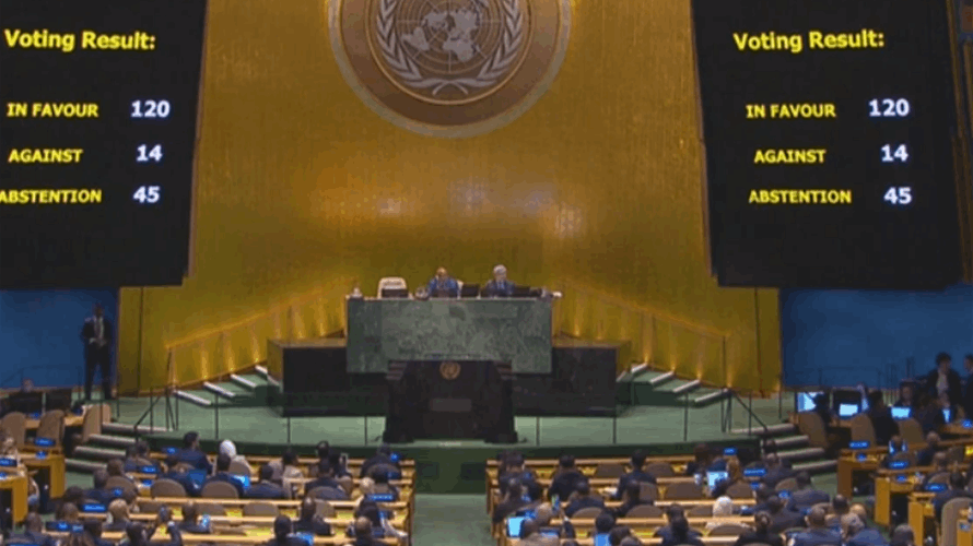 الجمعية العامة للأمم المتحدة تعلن دعمها هدنة انسانية بهدف إيصال المساعدات الى قطاع غزة.. اليكم التفاصيل
