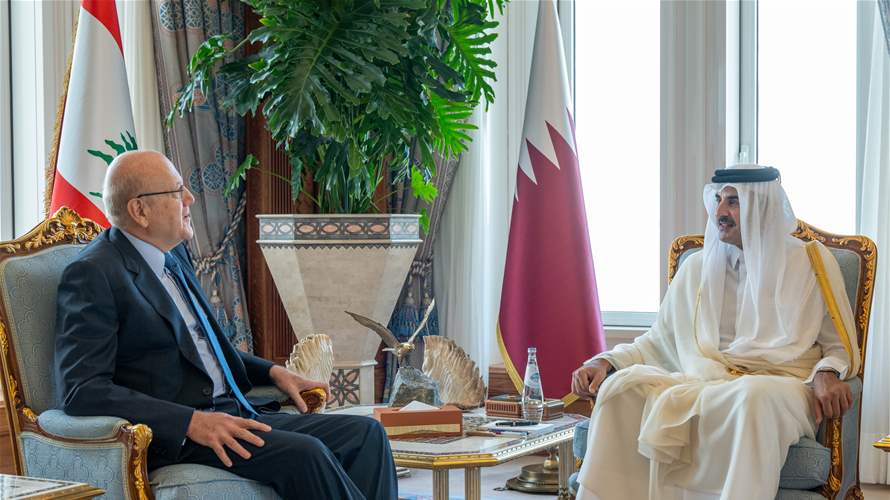 Qatari emir, Lebanon's PM address Palestinian developments