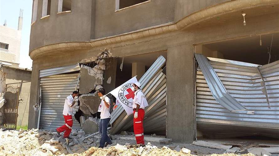 Red Cross says humanitarian convoy came under fire in Gaza City