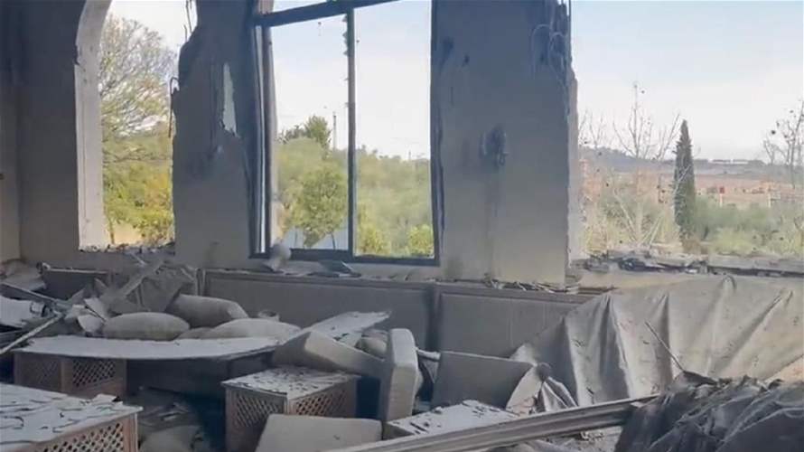 القصف الاسرائيلي يطال منزل النائب قبلان قبلان (صور+فيديو)