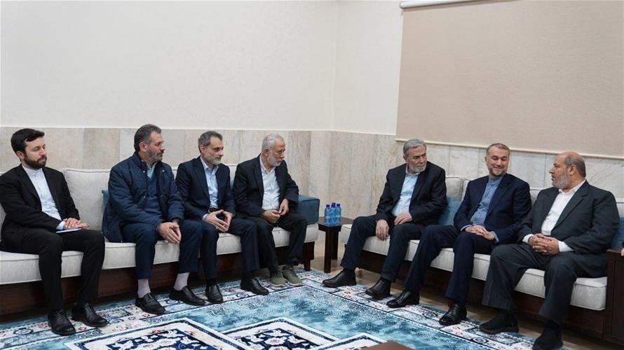 عبداللهيان يلتقي بالأمين العام لحركة الجهاد الإسلامي الفلسطينية
