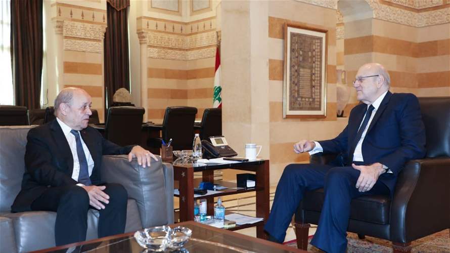 Reaffirming the "Quintet Committee" position: Le Drian urges Lebanon to expedite presidential elections