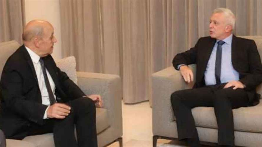 فرنجيه التقى لودريان وناقشا التطورات وتأكيد ضرورة انجاز الاستحقاق الرئاسي