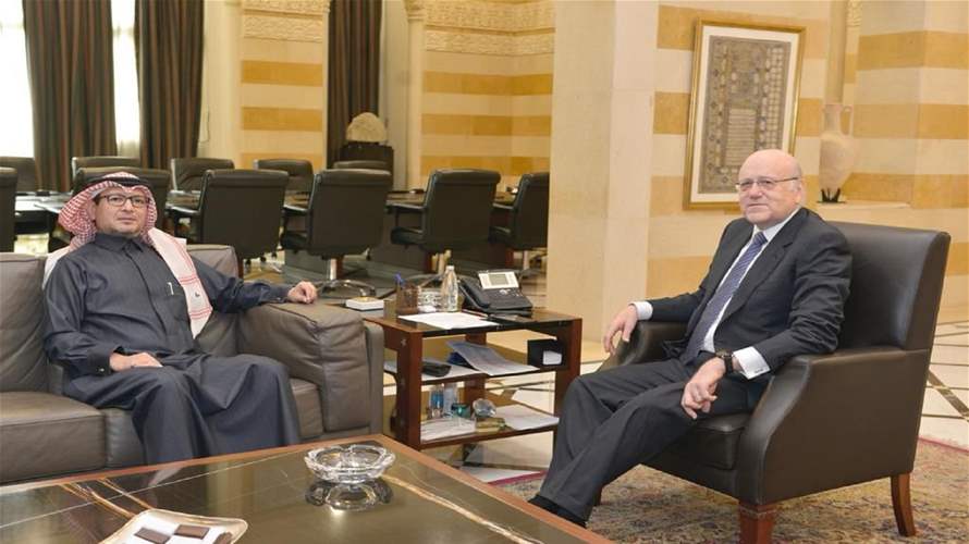 Mikati meets with Saudi ambassador at Grand Serail