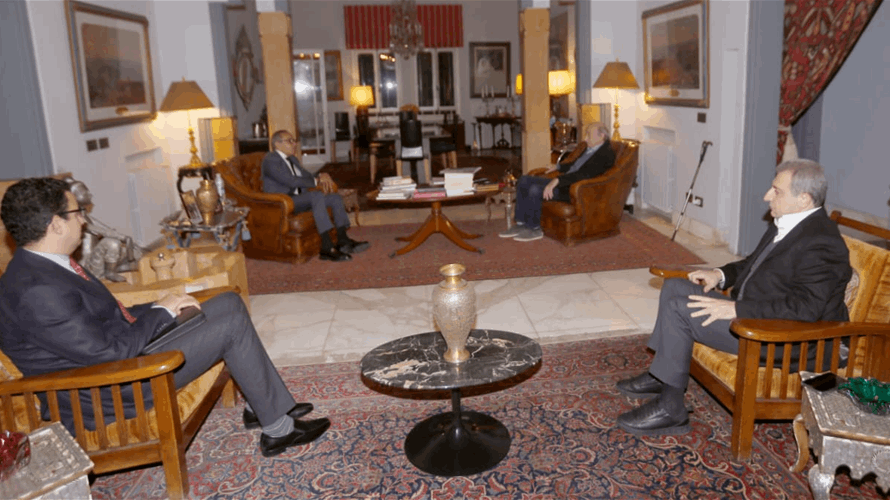 جنبلاط إستقبل السفير المصري