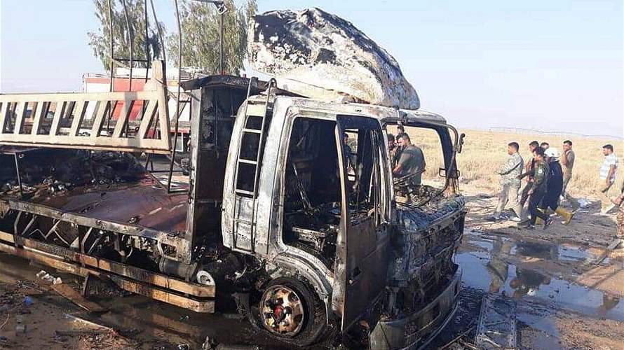 Iraqi official: Unidentified aircraft targeted truck convoy in Syria 