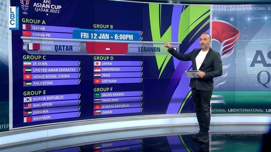 ما هي حظوظ رجال الارز في مباراة لبنان وقطر في بطولة كأس آسيا؟