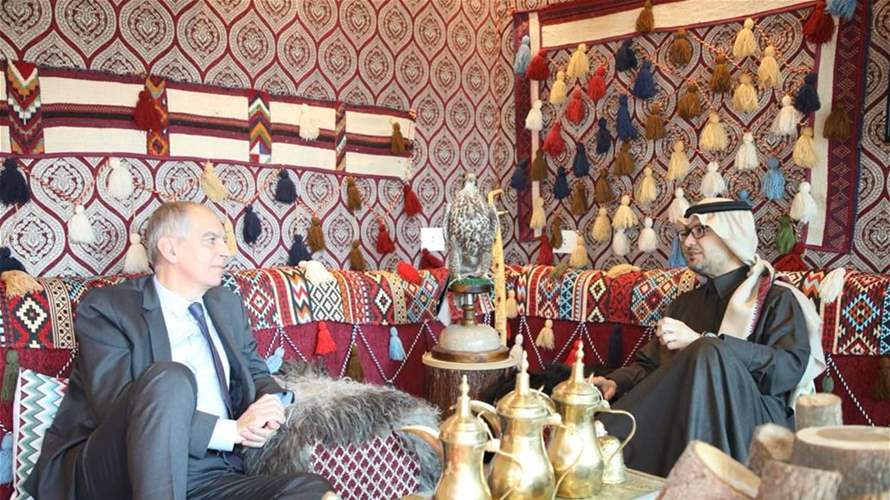 Saudi ambassador meets French counterpart in Yarze
