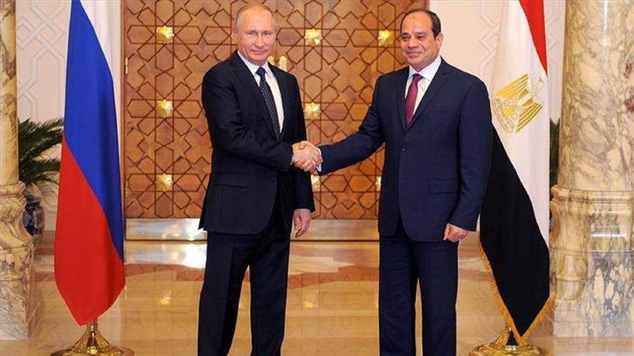 بوتين والسيسي يشهدان بدء صب الخرسانة في وحدة كهرباء بمحطة الضبعة المصرية
