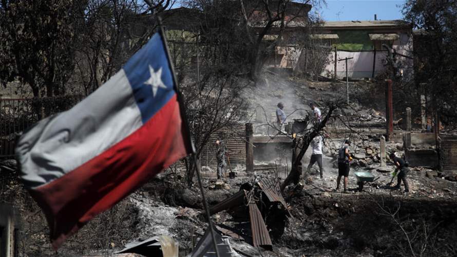 ارتفاع حصيلة الحرائق الكارثية في تشيلي إلى 131 قتيلاً