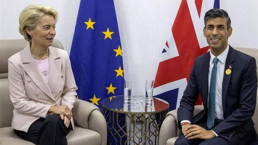 رئيس وزراء بريطانيا ورئيسة المفوضية الأوروبية يبحثان قضايا الشرق الأوسط