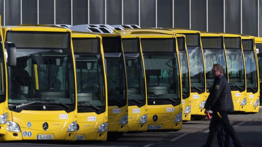 توقف خدمات الحافلات والترام ومترو الأنفاق في معظم أنحاء ألمانيا